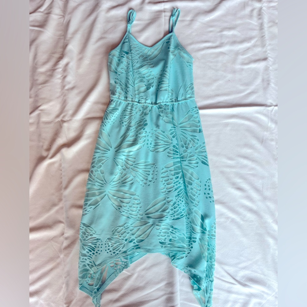 Love Fire blue floral dress 
Size M